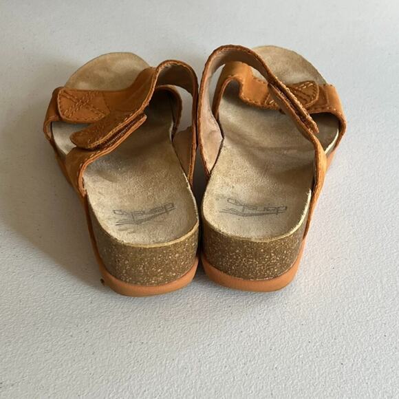 Dansko Sandals Women's Size EU 37 M US 6.5 Maddy Milled Nubuck Hoop and Loop - Picture 4 of 9